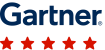 Gartner Logo with 5 Stars